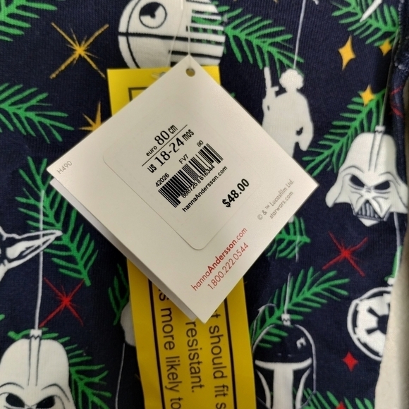 Hanna Andersson Star Wars Pajama Top size 80 (US 18-24m) - Picture 2 of 4